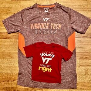 Virginia Tech Champion Elite Size Medium Shirt - Plus Baby Hokie Shirt